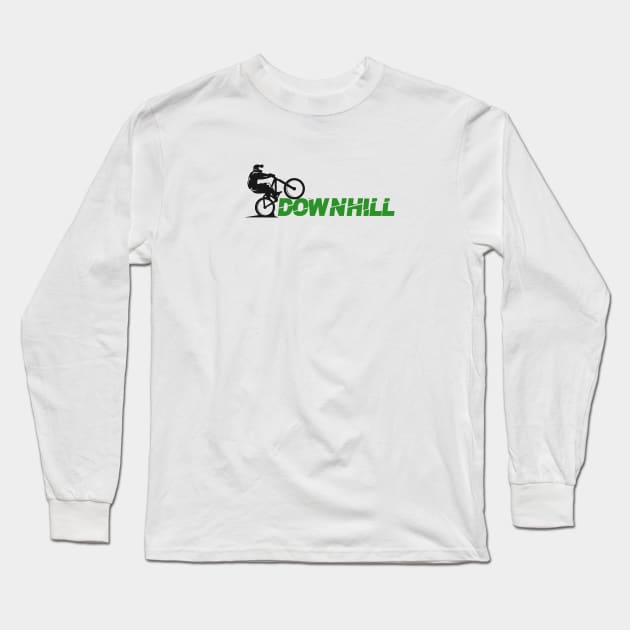 Bike Downhill Long Sleeve T-Shirt by TambuStore